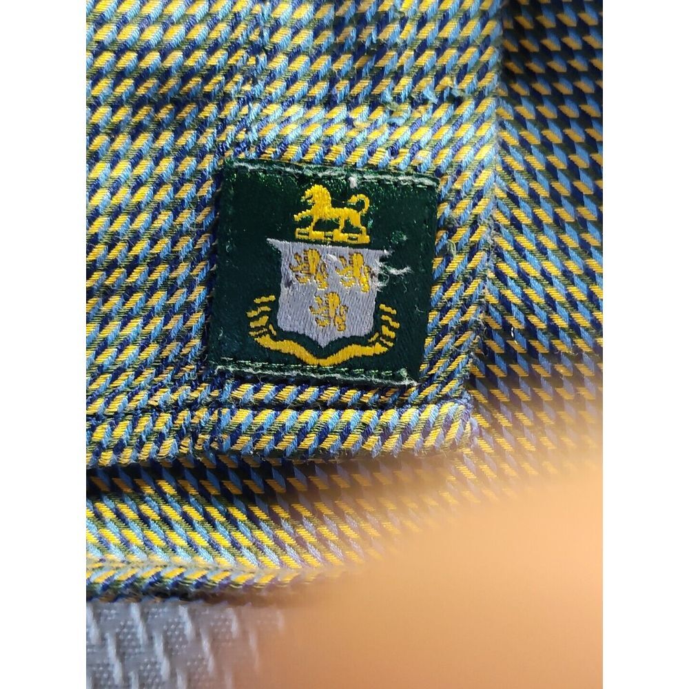 Robert Talbott Check Patterned Brown Black Blue S… - image 4